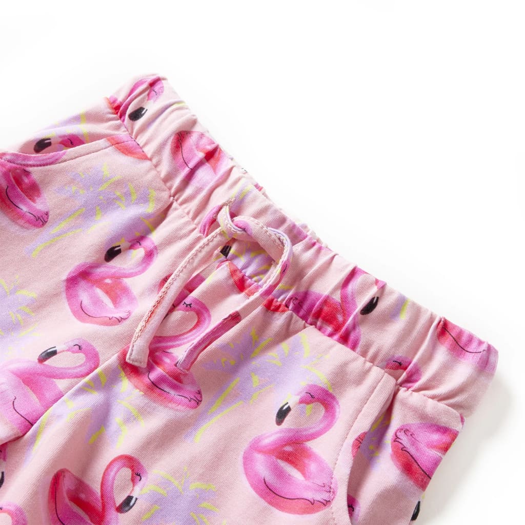 Calção para criança com cordão rosa-claro 116