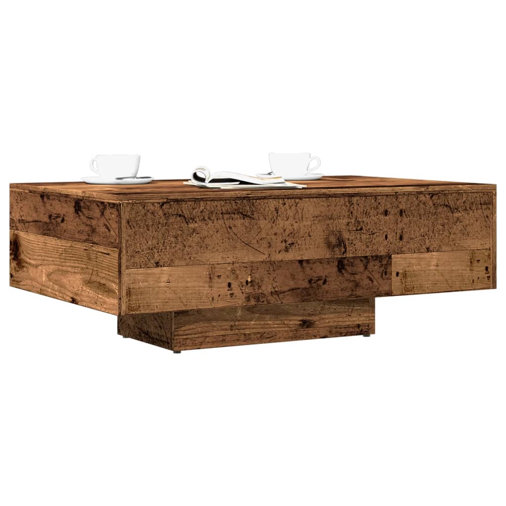 Mesa de centro 85x55x31 cm derivados de madeira madeira velha