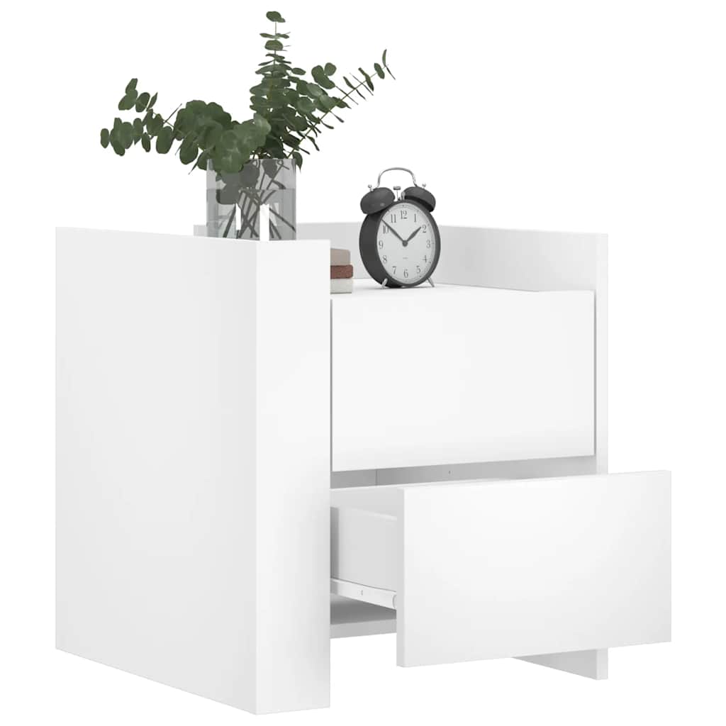Mesa cabeceira 45x50x50 cm derivados de madeira branco