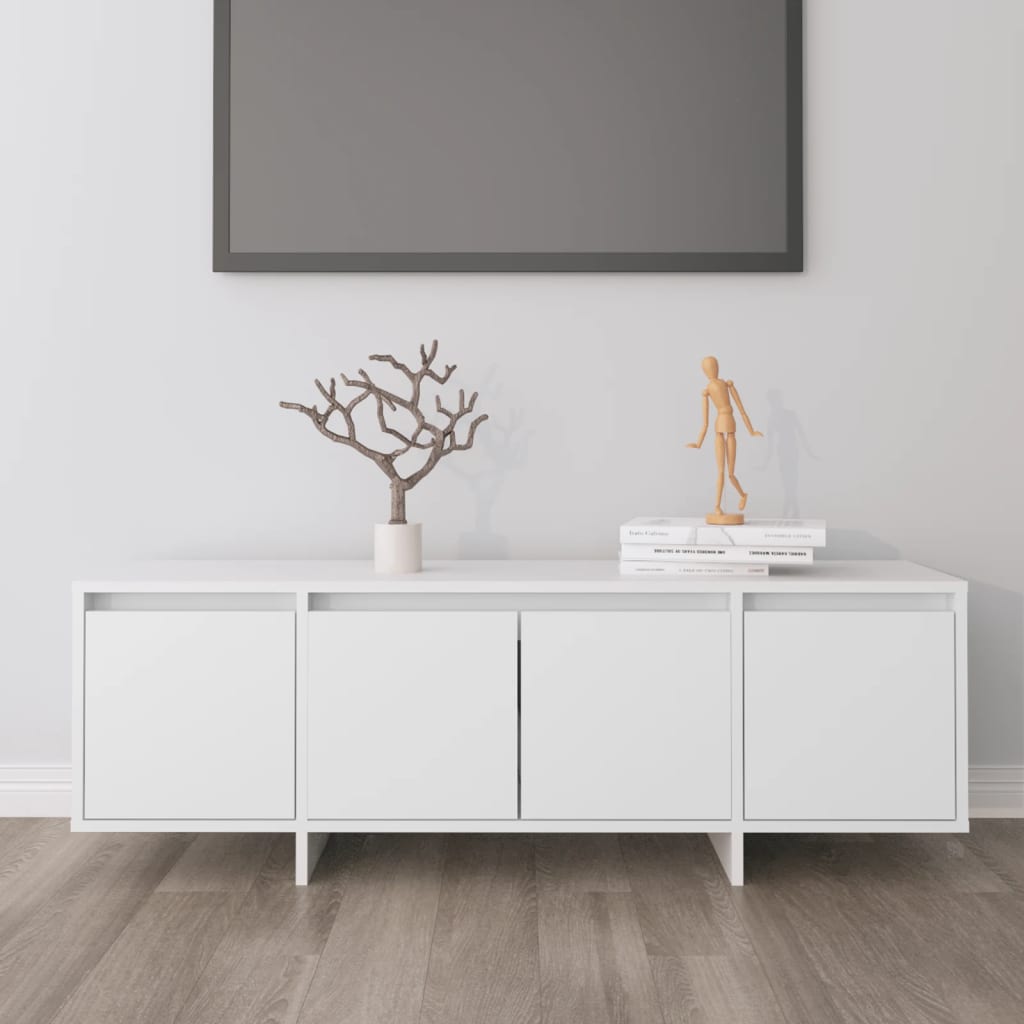 Móvel de TV 120x30x40,5 cm derivados de madeira branco