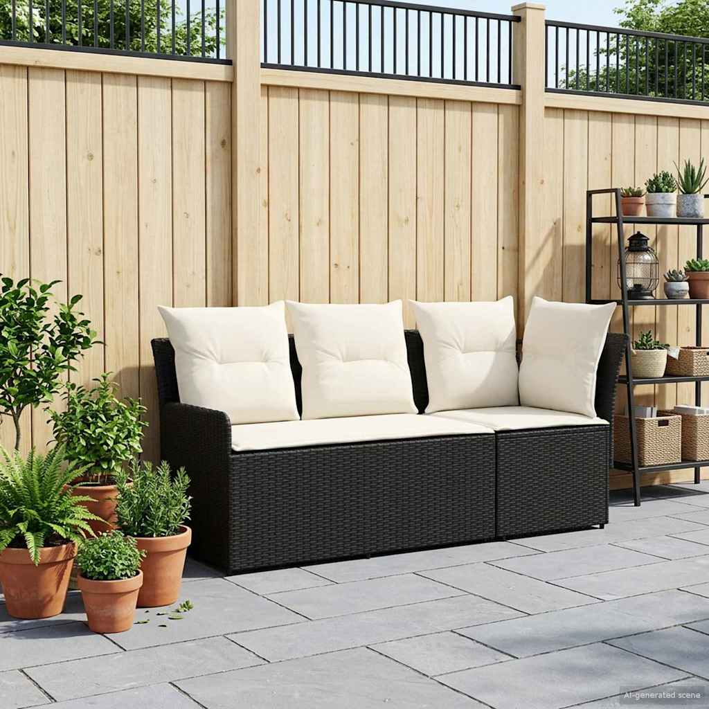 Sofá de braços para jardim com sofá de canto 2 peça