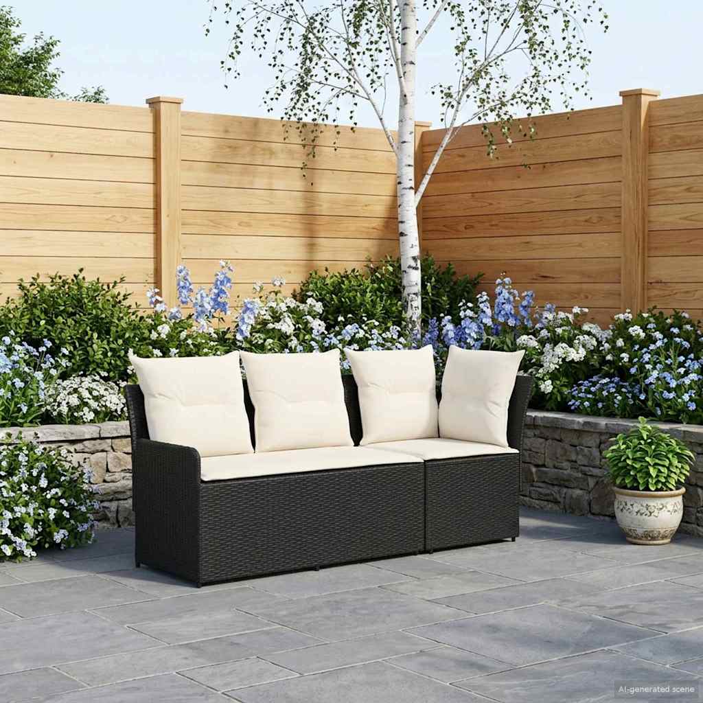 Sofá de braços para jardim com sofá de canto 2 peça