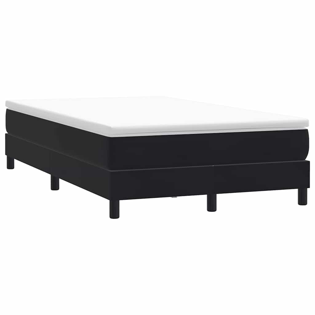 Box cama de mola sem colchão preto 120x210 cm veludo