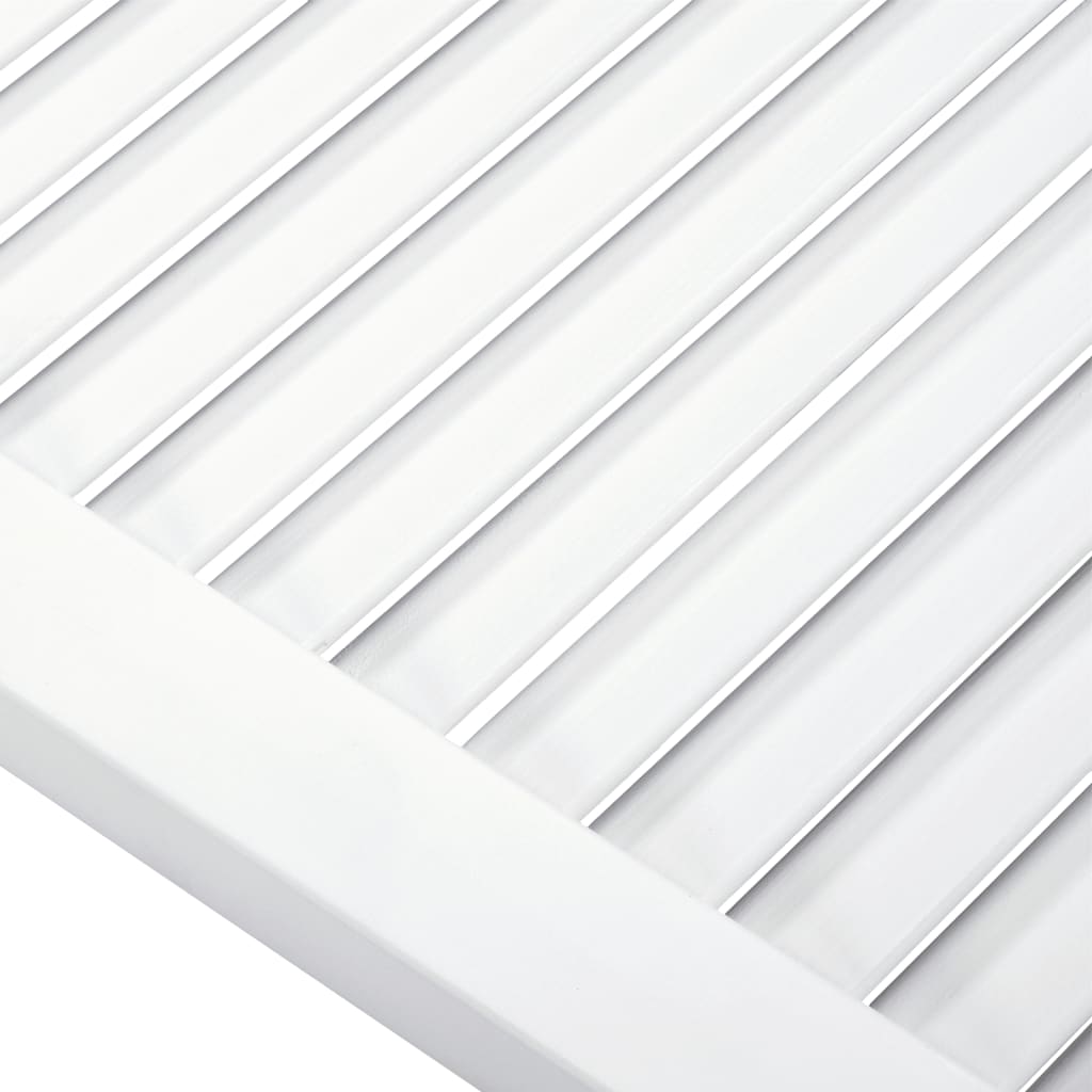Portas de armário 2 pcs design de persiana pinho maciço branco