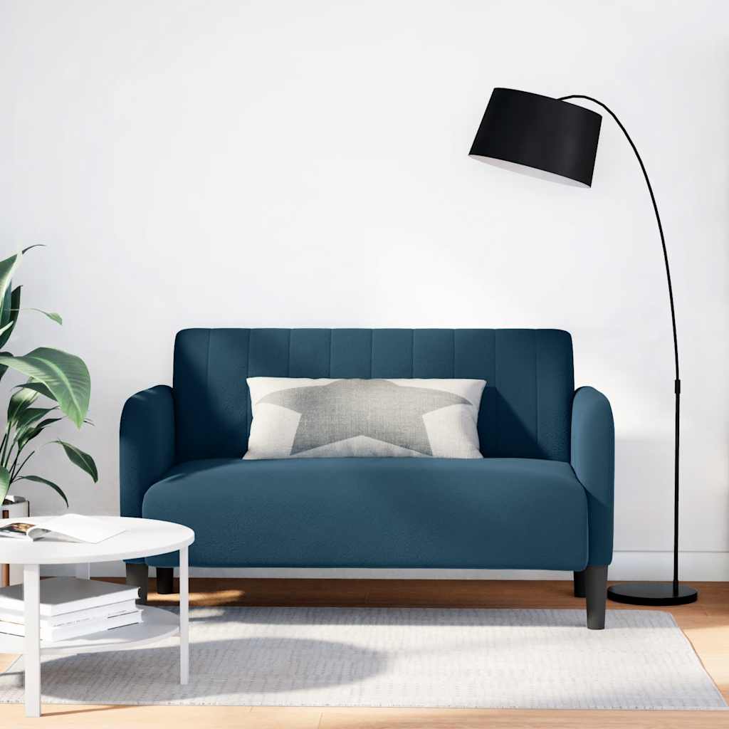 Sofá-luvas 109 cm veludo azul