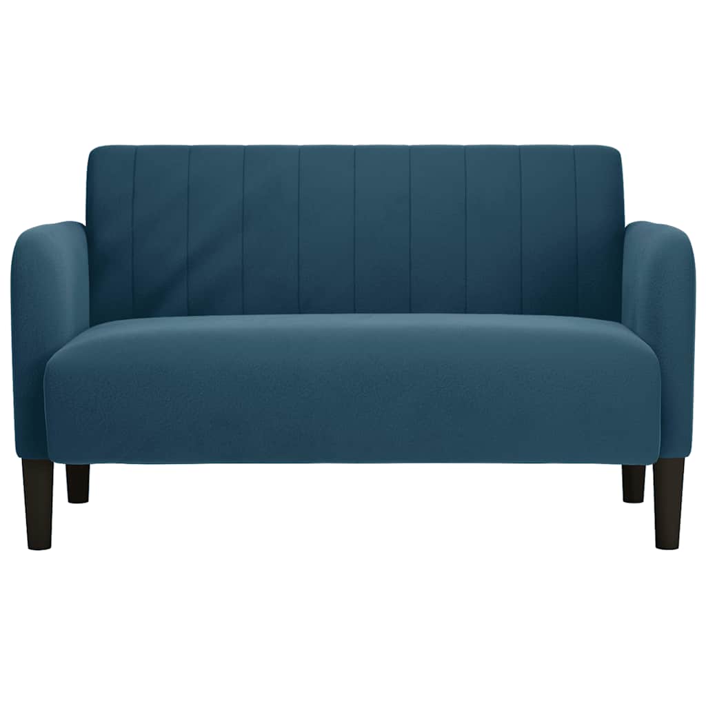 Sofá-luvas 109 cm veludo azul