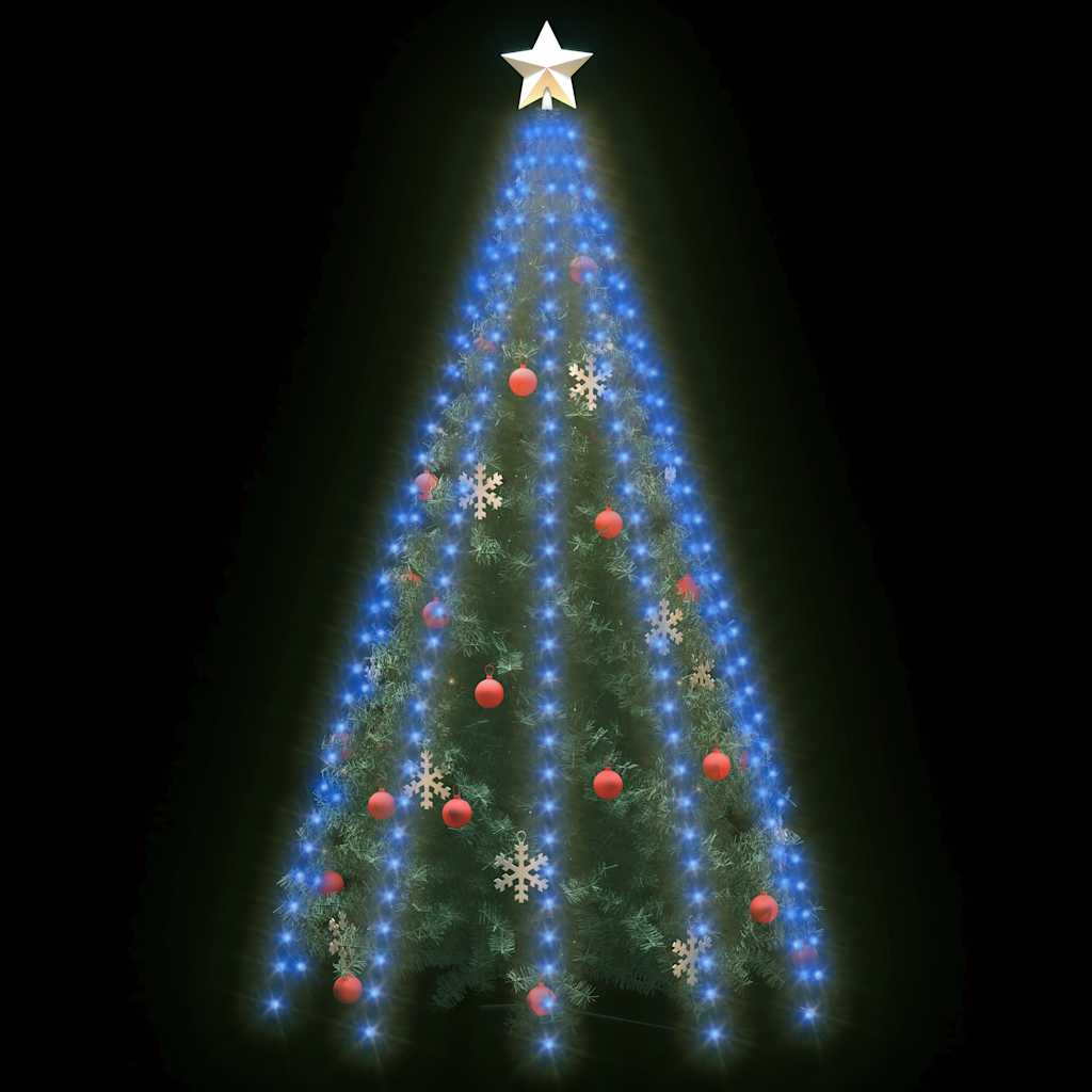 Cordão de luzes árvore de natal 300 luzes LED 300 cm azul