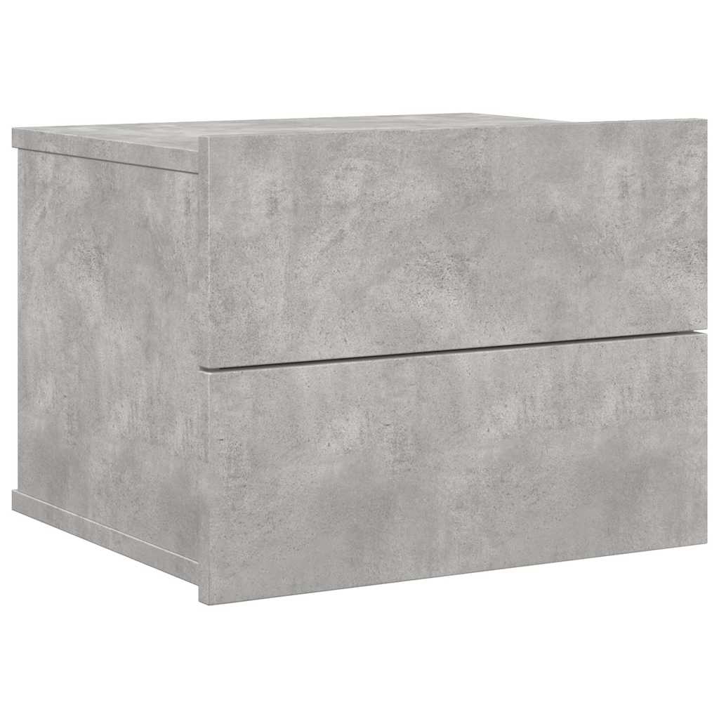 Mesa de cabeceira 40x30x30 cm derivados madeira cinza cimento
