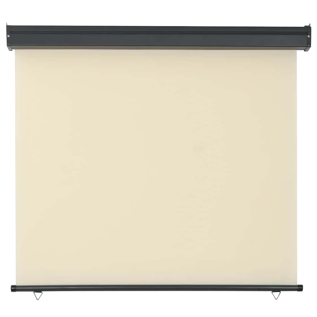 Toldo lateral para varanda 125x250 cm creme