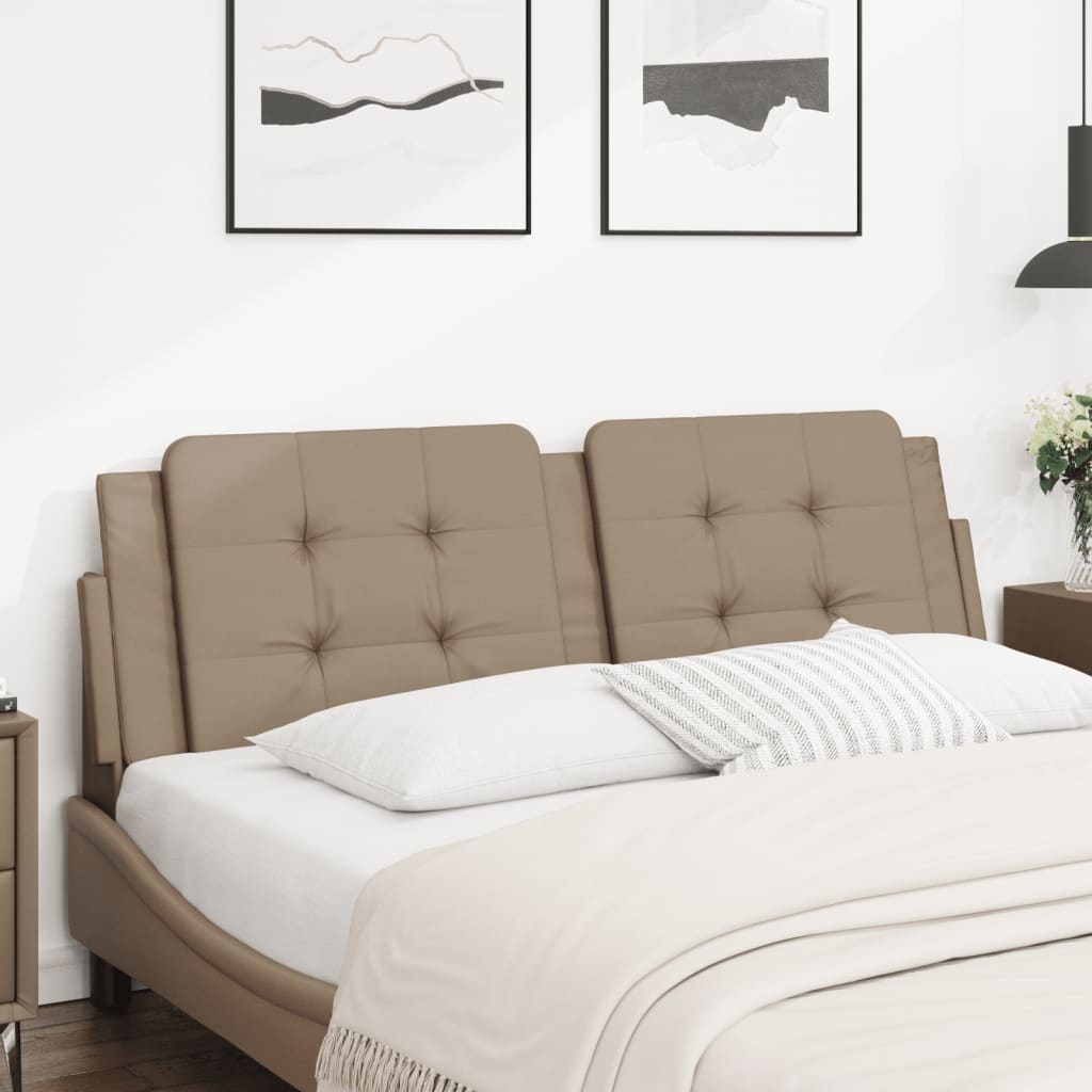 Almofadão de cabeceira zadar 160 cm couro artificial cappuccino
