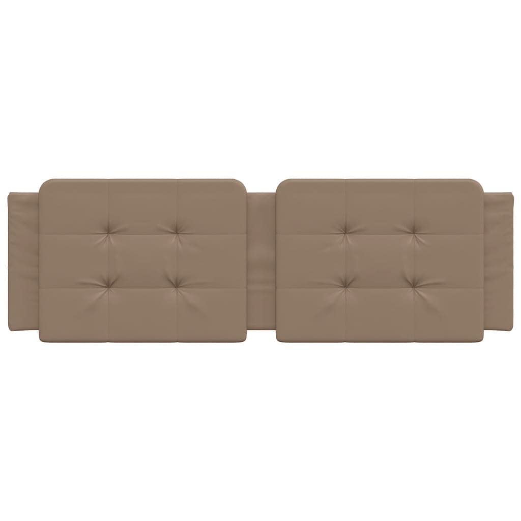 Almofadão de cabeceira zadar 160 cm couro artificial cappuccino