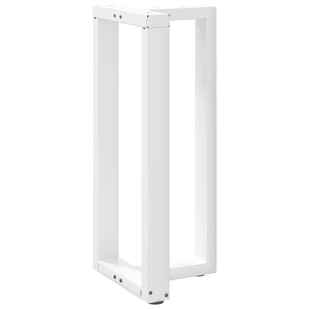Pés de mesa de bar em forma de t, 2 peças, branco, 40x35x(90-91) cm, aço