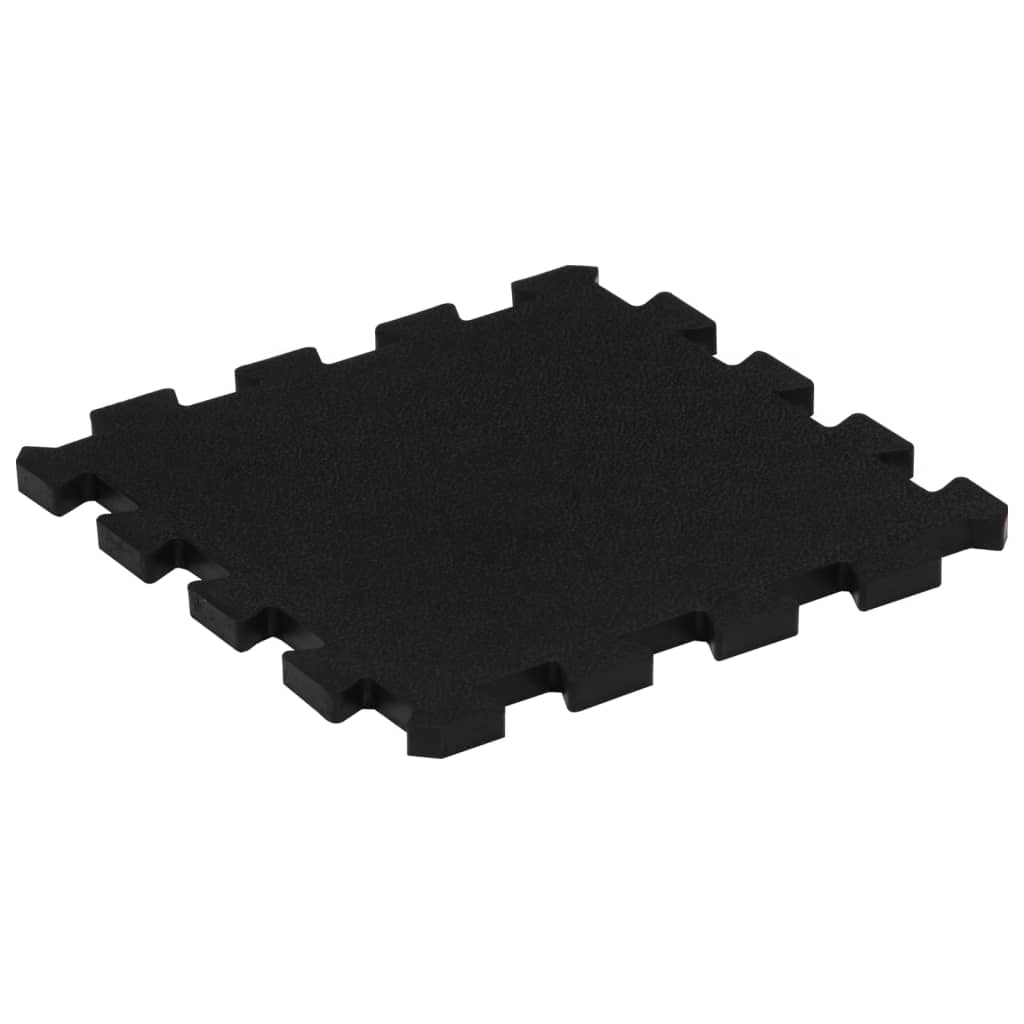 Ladrilhos de borracha 9 pcs 16 mm 30x30 cm preto