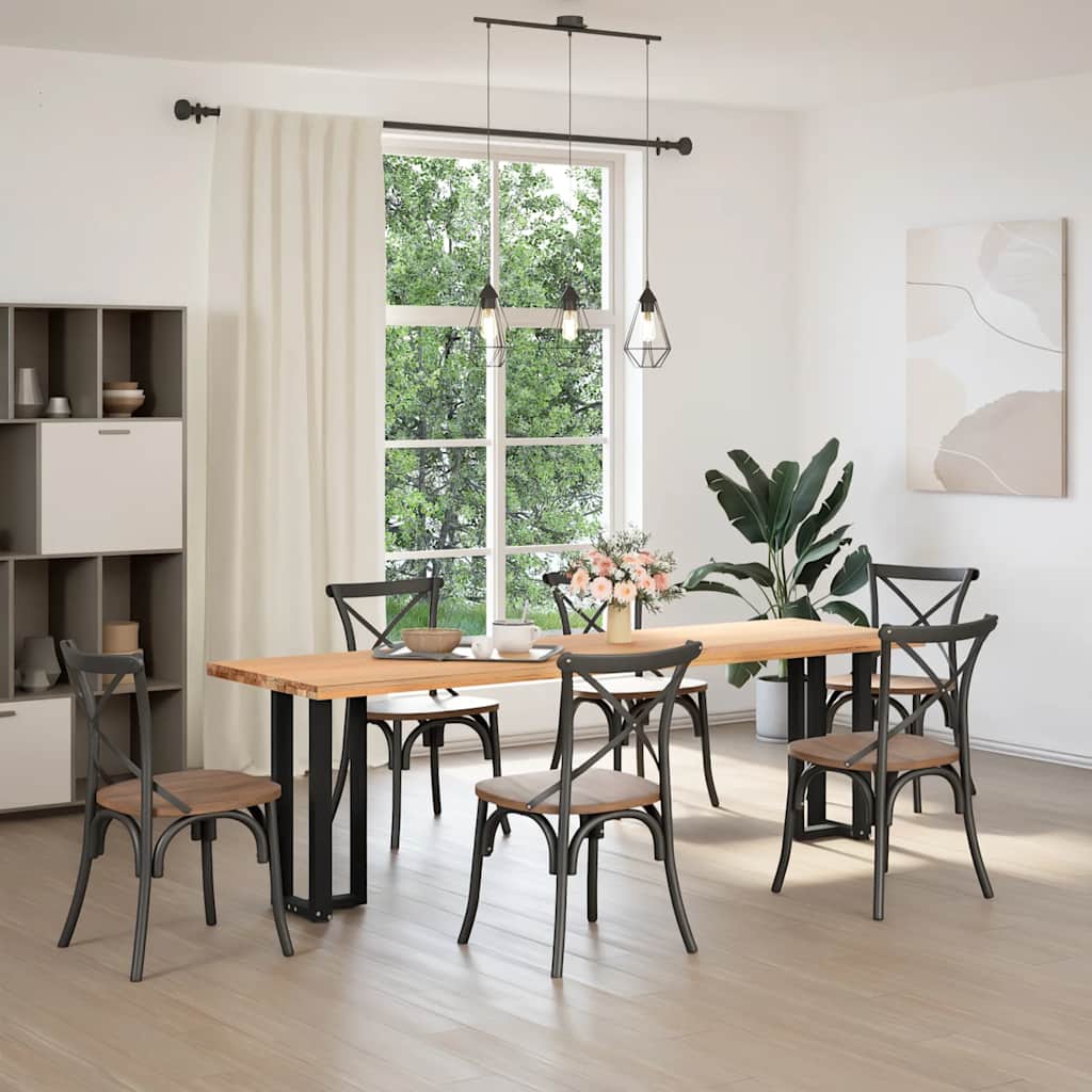 Pés de mesa de console em forma de t, 2 peças, preto, 38x25x(72-73) cm, aço