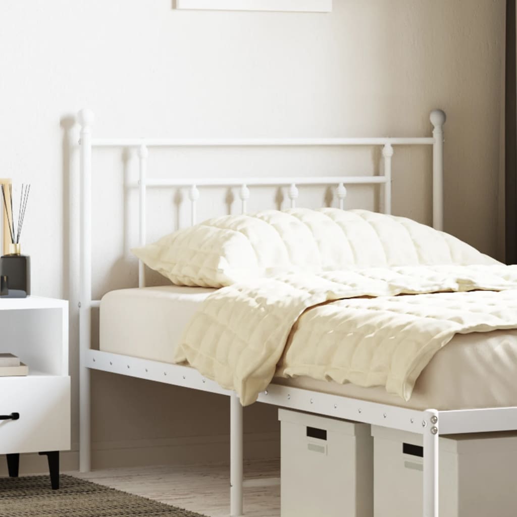Cabeceira de substituição 107 cm metal branco