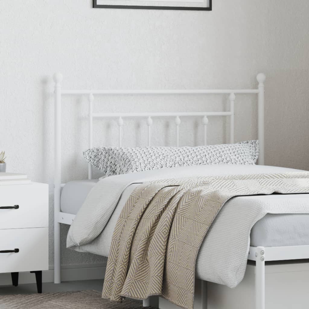 Cabeceira de substituição 107 cm metal branco