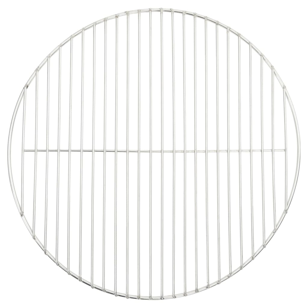Grelha para churrasco redonda ø47 cm aço inoxidável 304