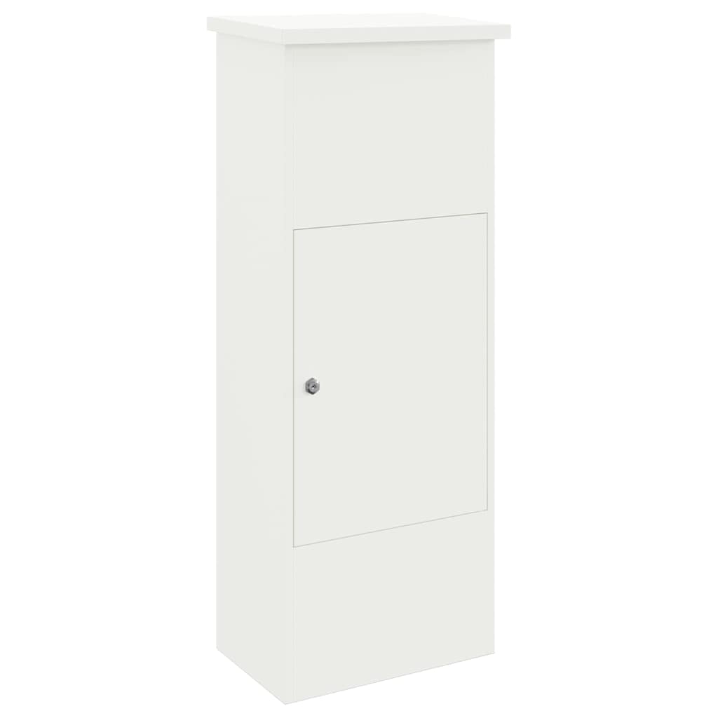 Caixa para entrega de pacotes branco 44,5 x 29 x 110,5 cm aço