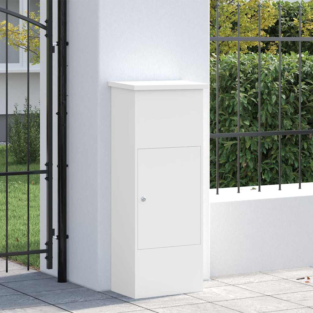 Caixa para entrega de pacotes branco 44,5 x 29 x 110,5 cm aço