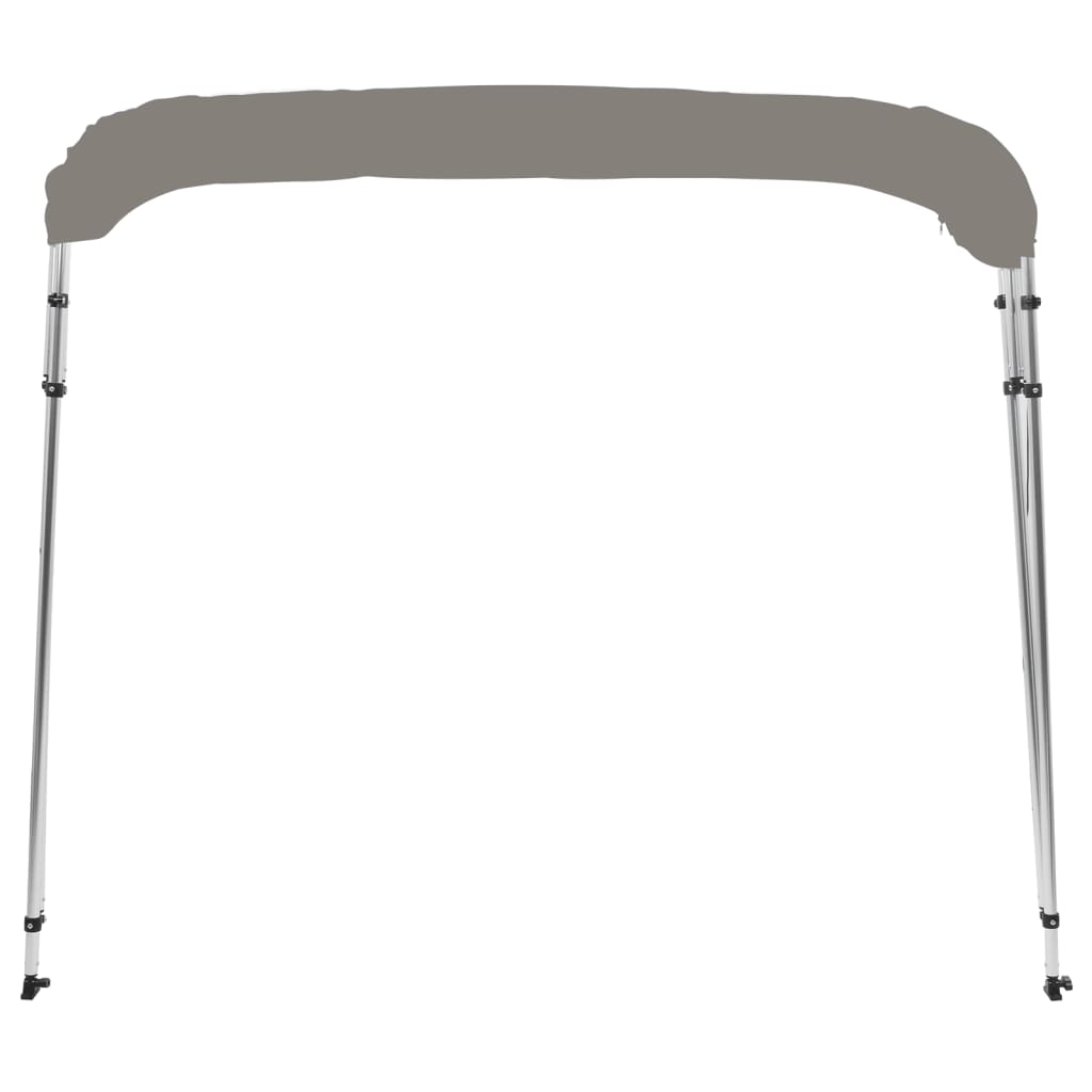 Toldo de 4 arcos bimini 243x244x137 cm cinzento