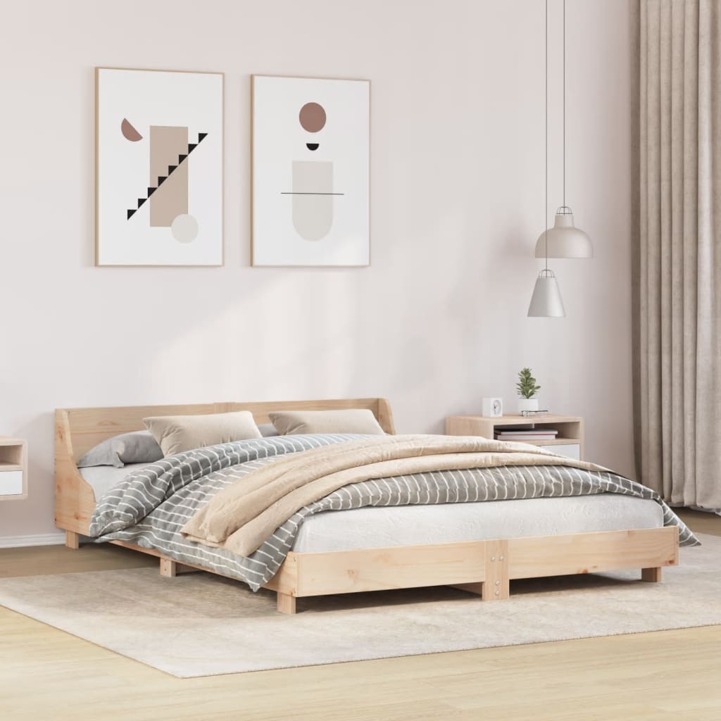 Cama sem colchão 120x190 cm madeira de pinho maciça