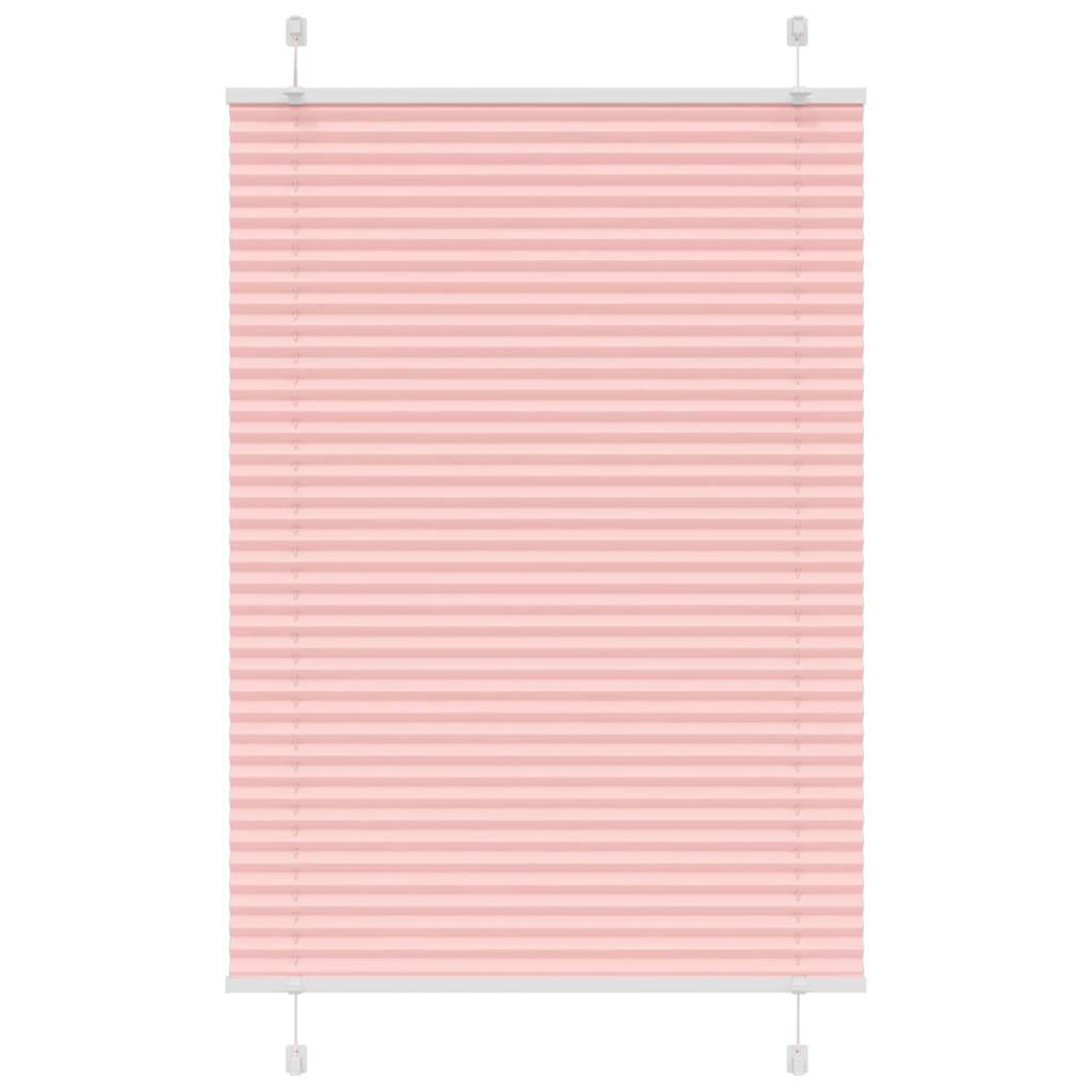 Rosa plissada cega 90x150 cm largura tecido 89,4 cm poliéster