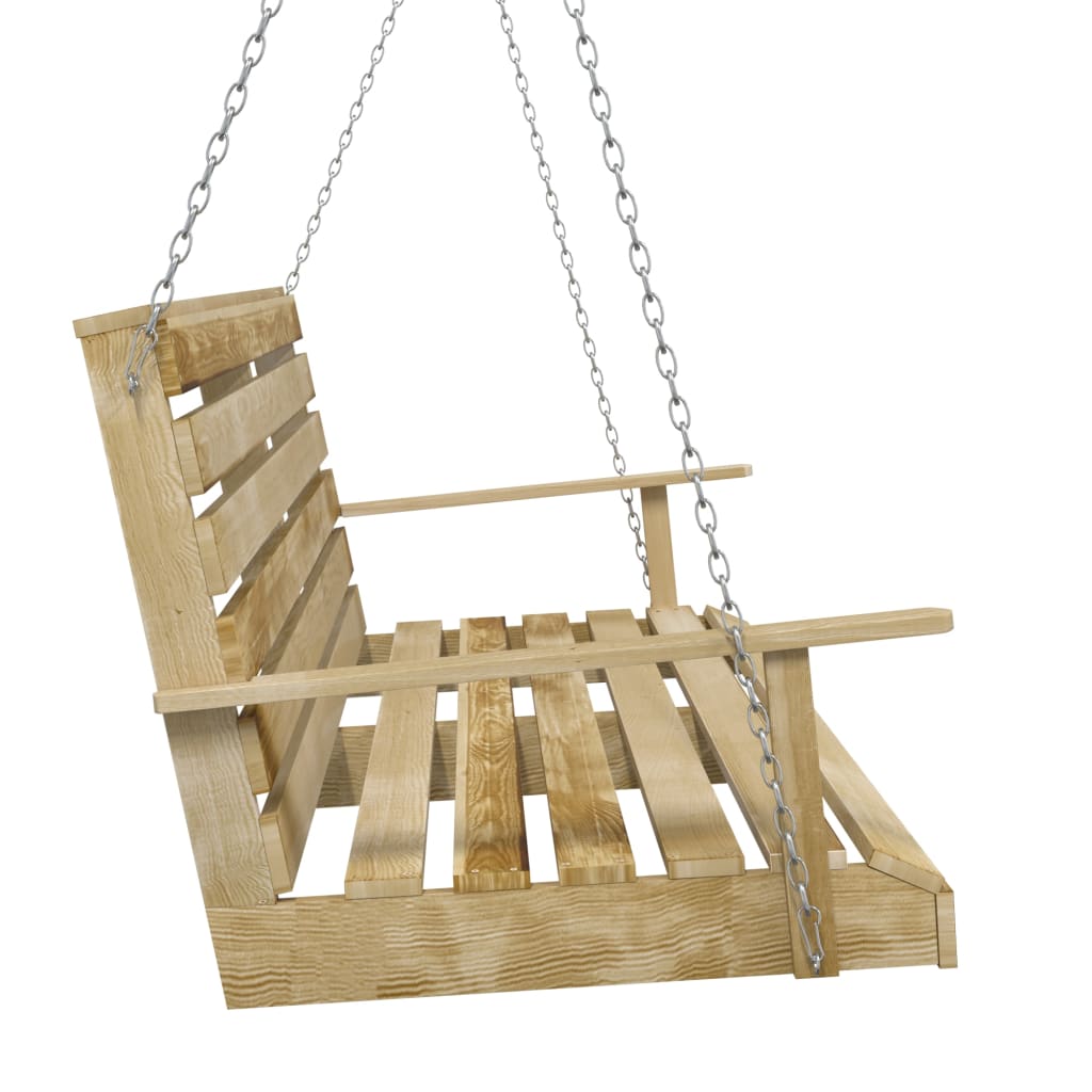 Banco de baloiçar 110 cm pinho impregnado