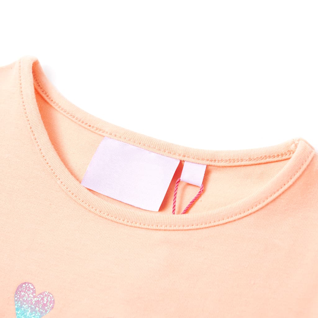 T-shirt de criança laranja-claro 116
