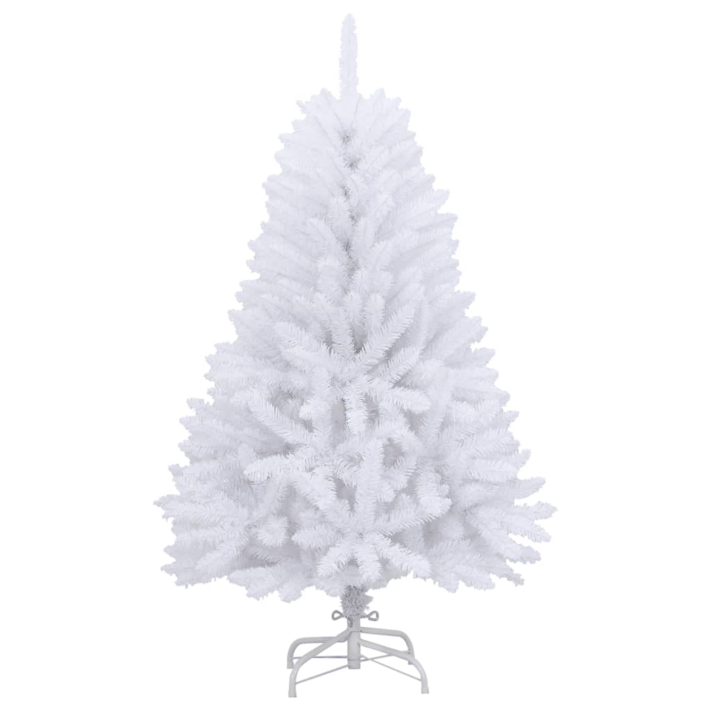 Árvore de natal artificial articulada com suporte 150 cm branco