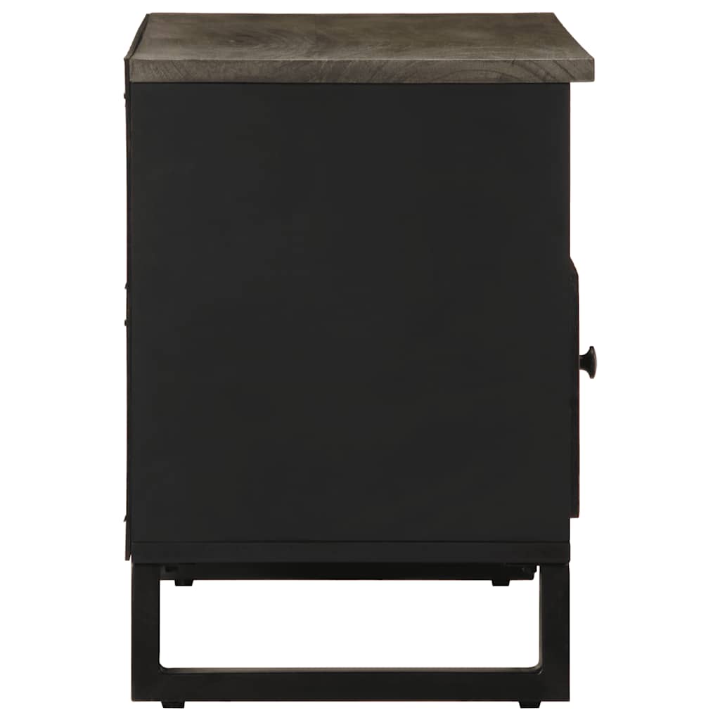 Móvel de TV 80x33x46 cm madeira de mangueira maciça preto