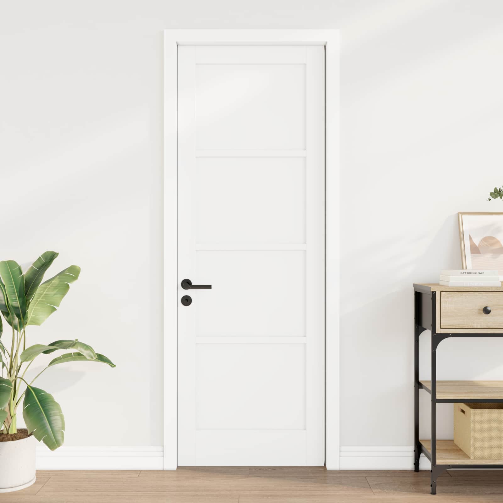Porta interna branco 73,5 x 211 cm contraplacado