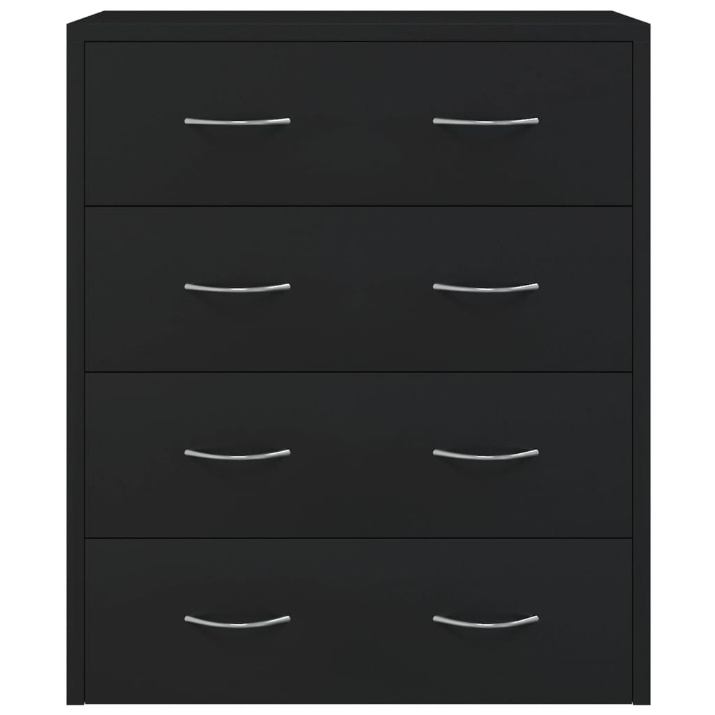 Aparador com 4 gavetas 60x30,5x71 cm preto