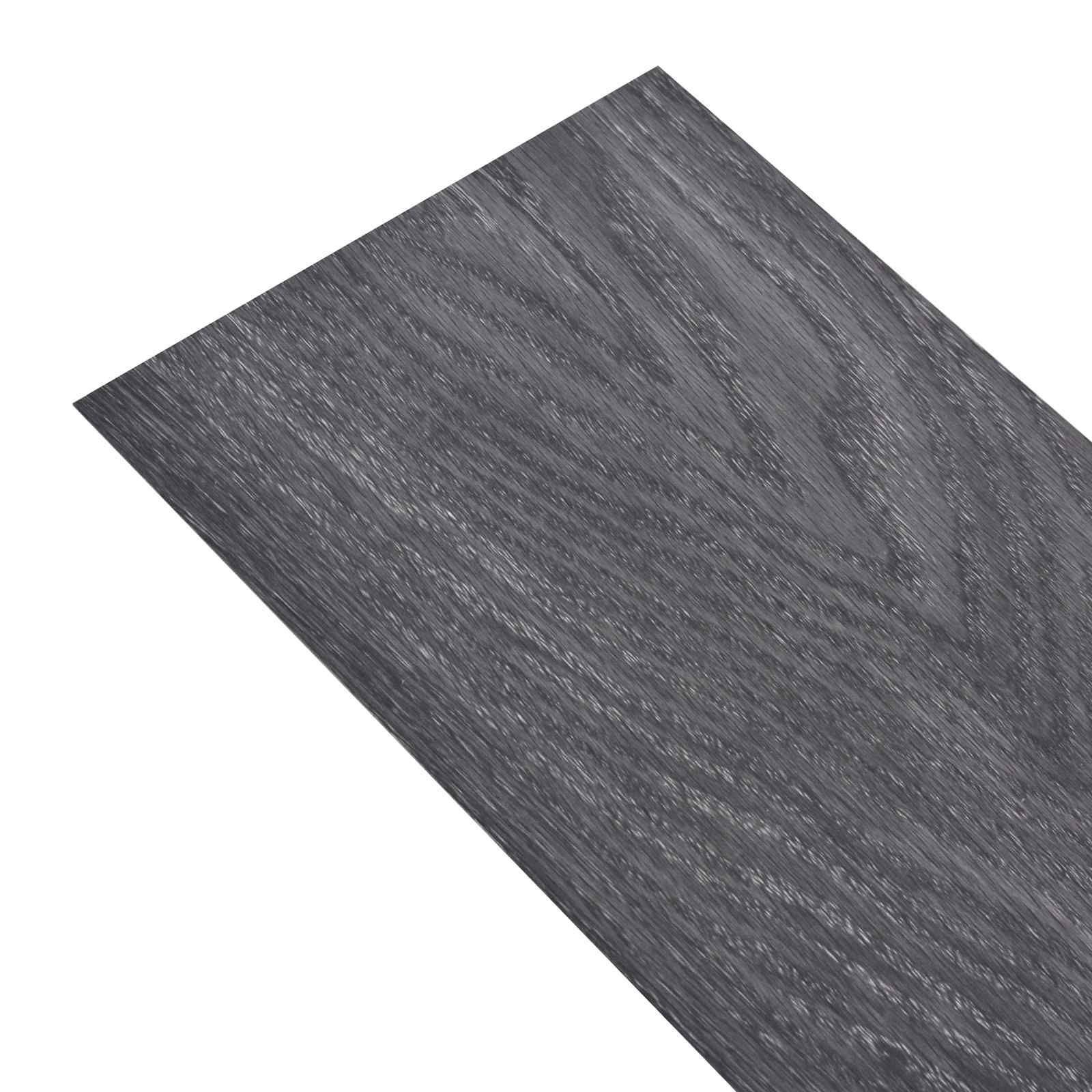 Pranchas de piso preto e branco 5,02 m² 36 unid. PVC