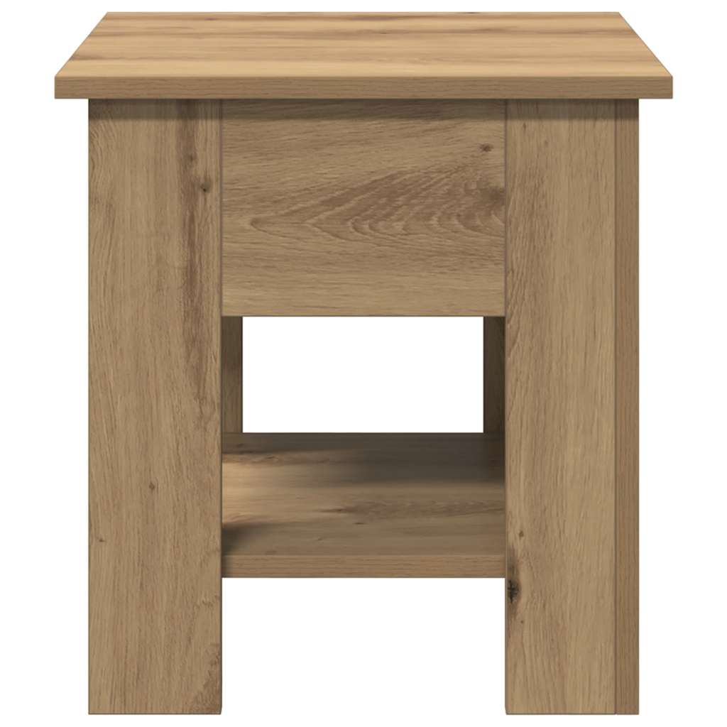 Mesa de centro 40x40x42 cm deriv. madeira carvalho artisiano
