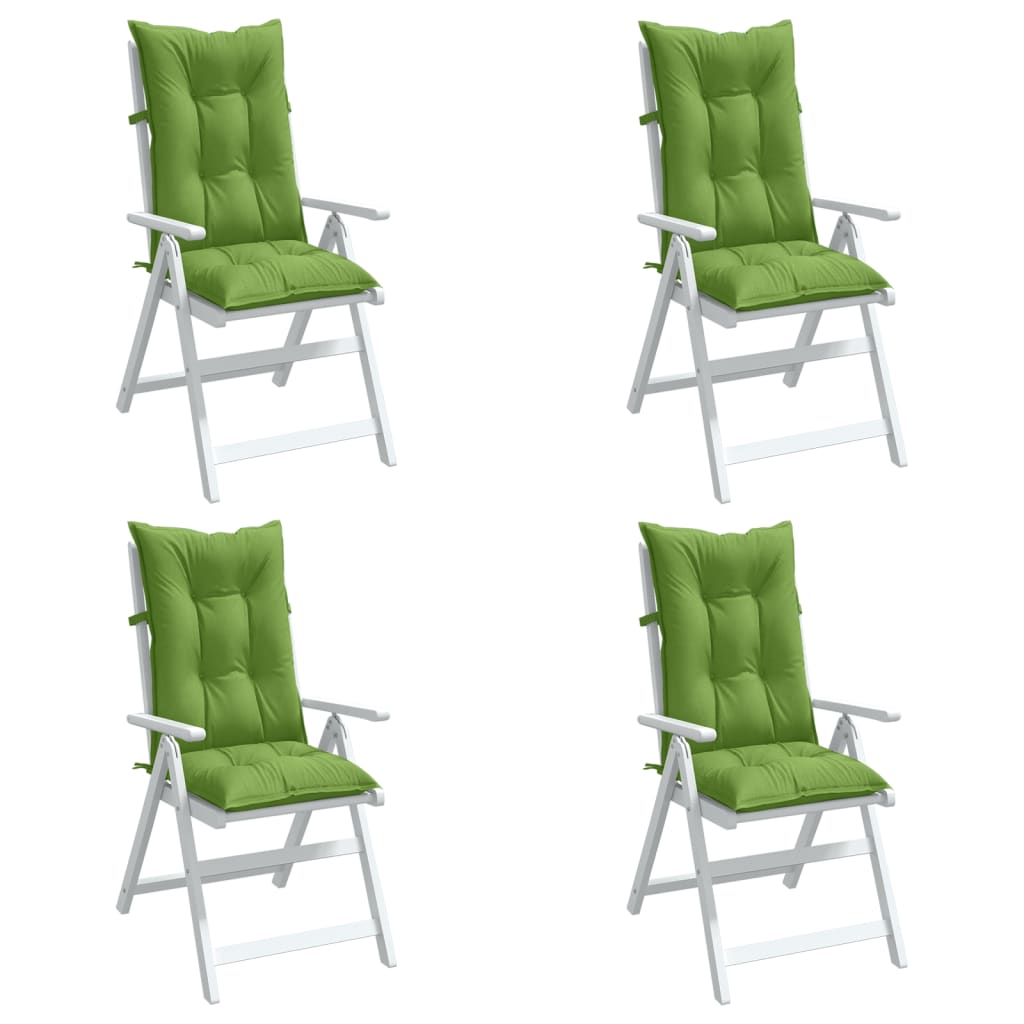 Almofadões cadeiras altas 4pcs mesclado tecido verde