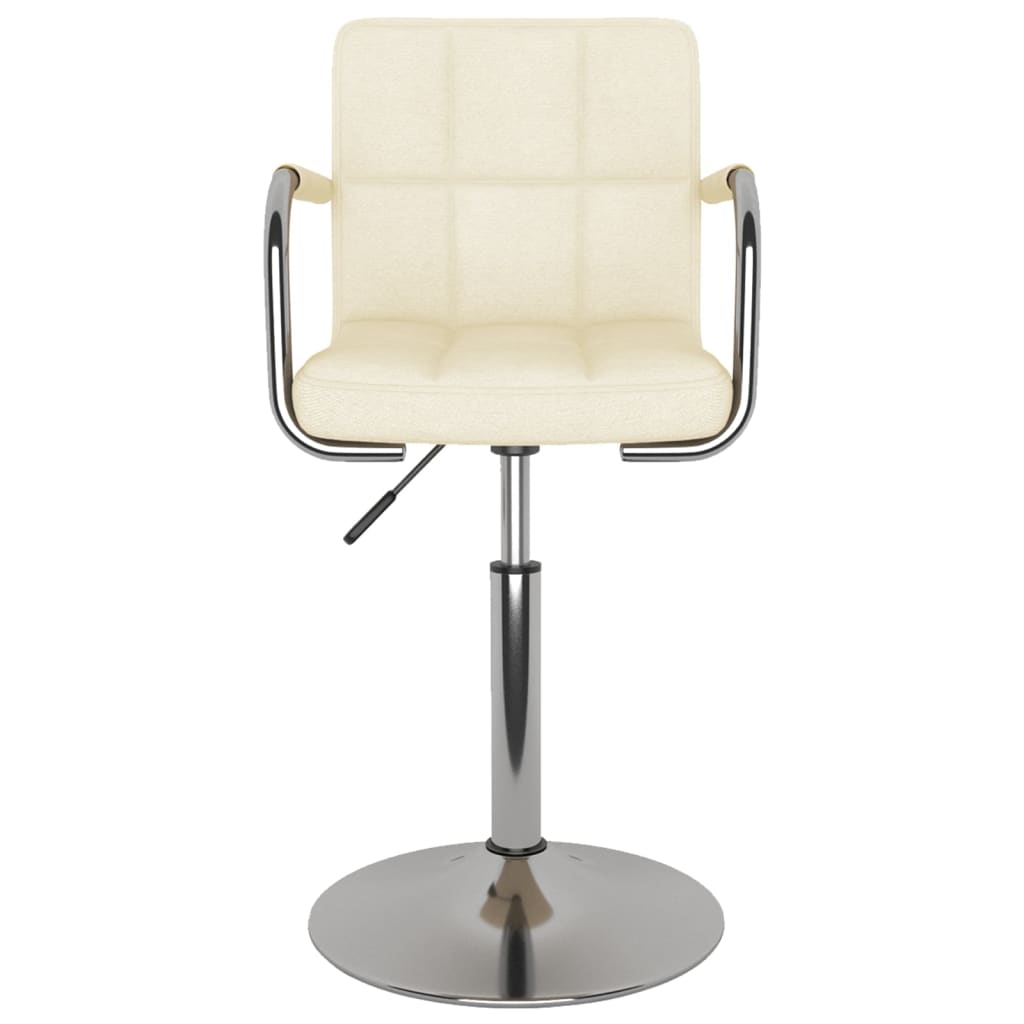 Banco de bar tecido cor creme