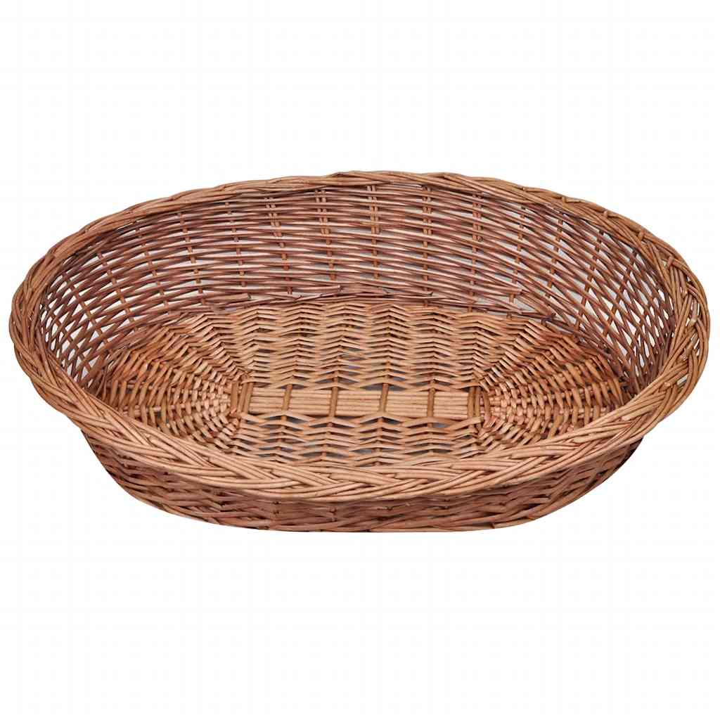 Cesto para cão/cama para animais salgueiro natural 90 cm