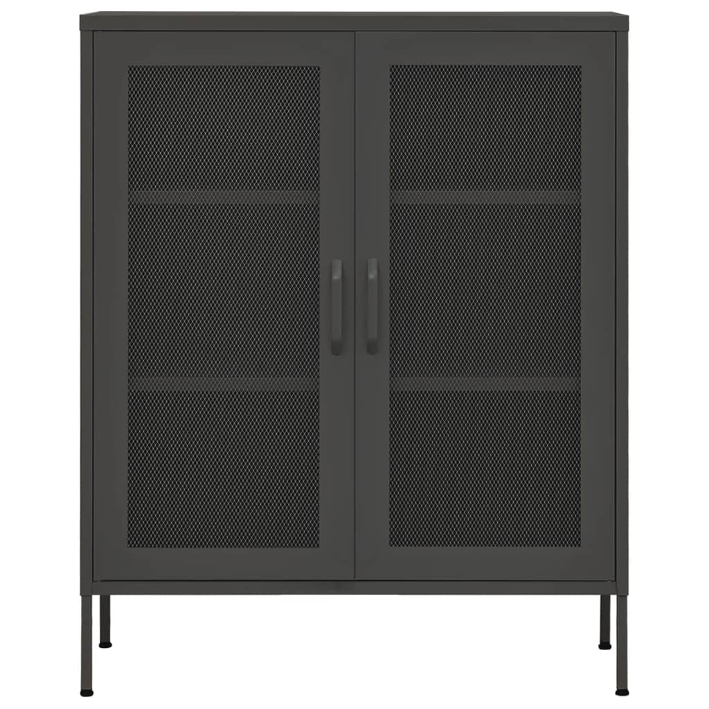 Armário de arrumação aço 80x35x101,5 cm antracite