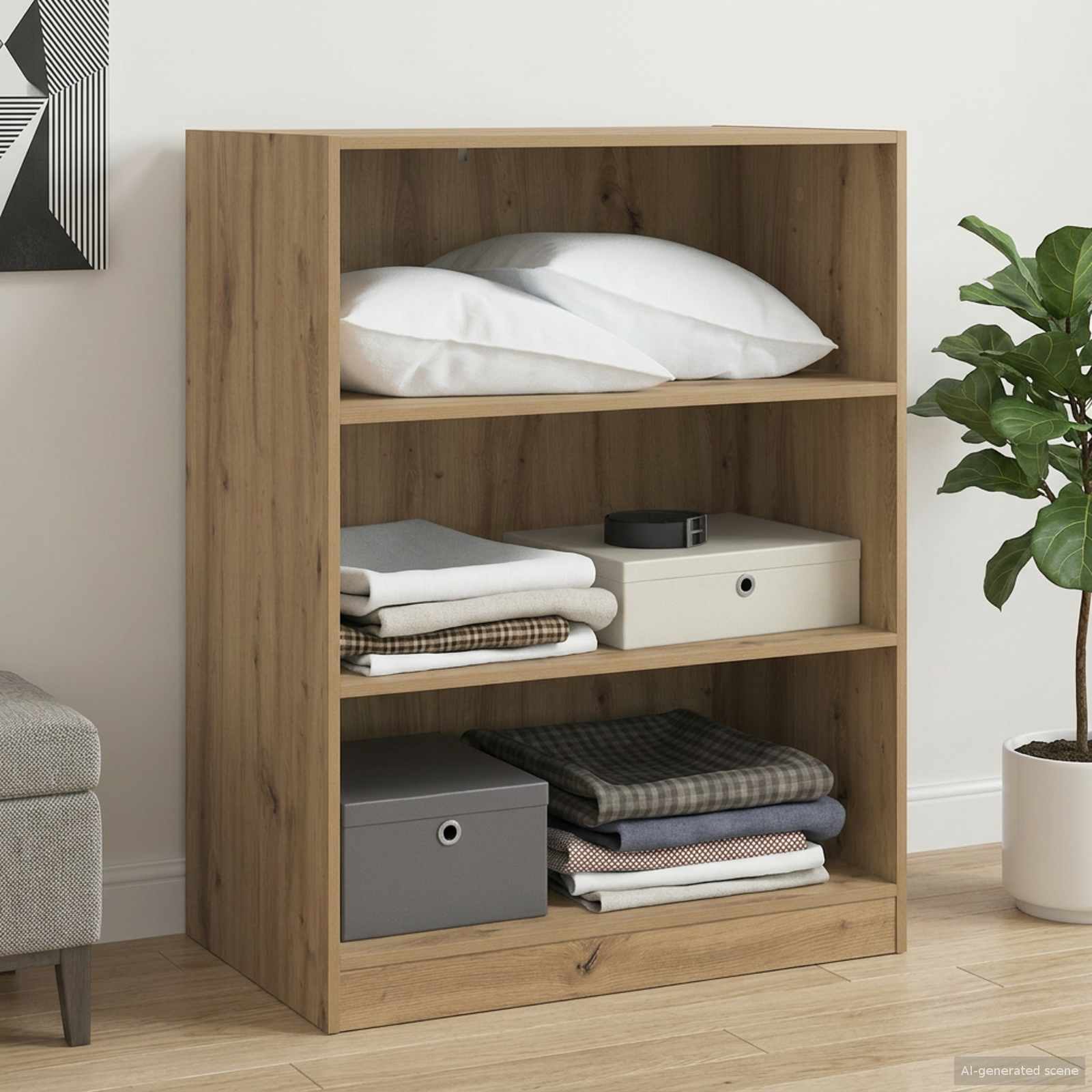 Guarda-roupa carvalho artisan 77 x 48 x 102 cm pb