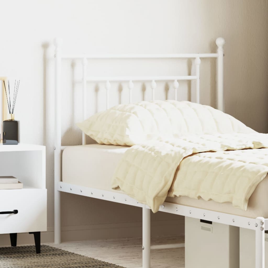 Cabeceira de substituição 80 cm metal branco