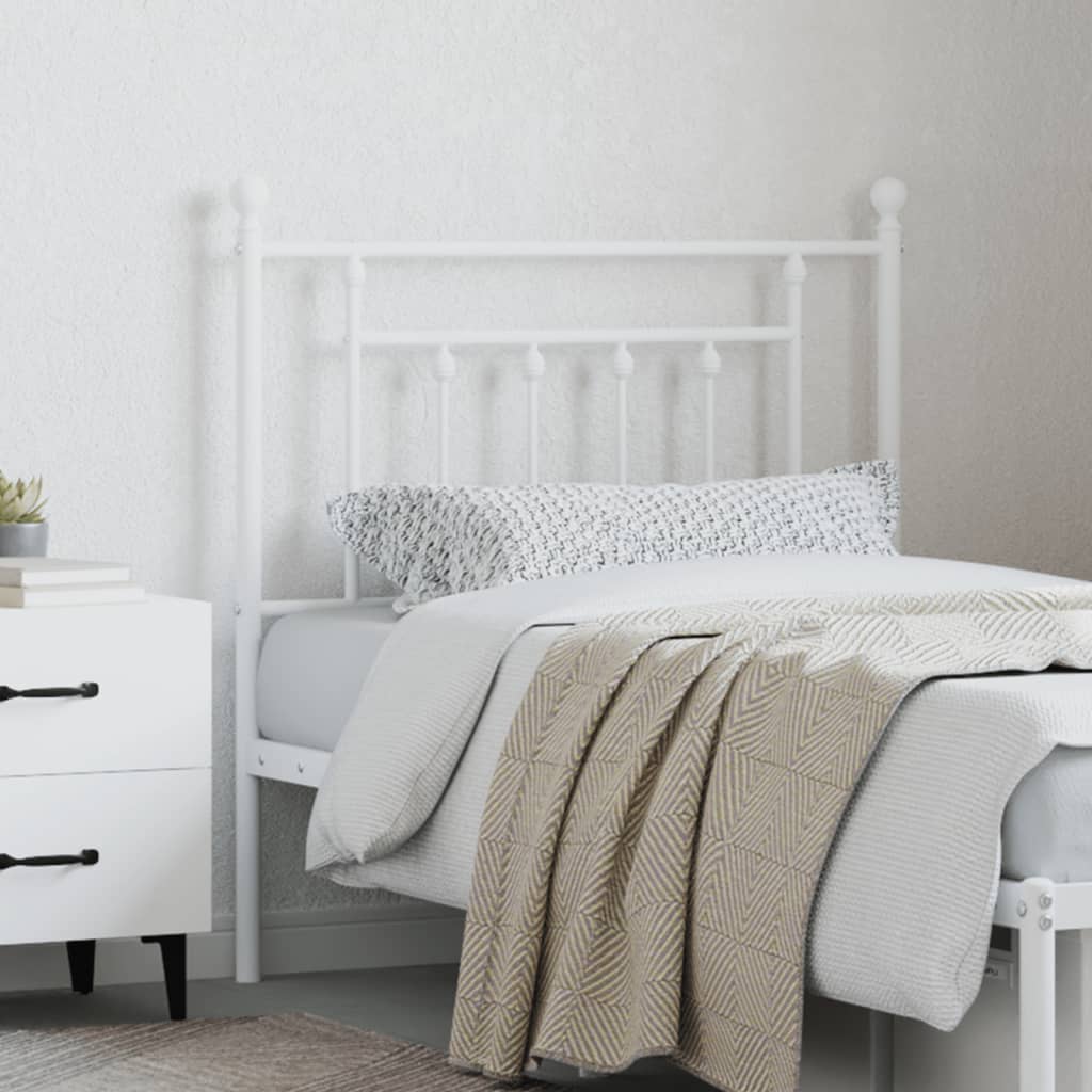 Cabeceira de substituição 80 cm metal branco