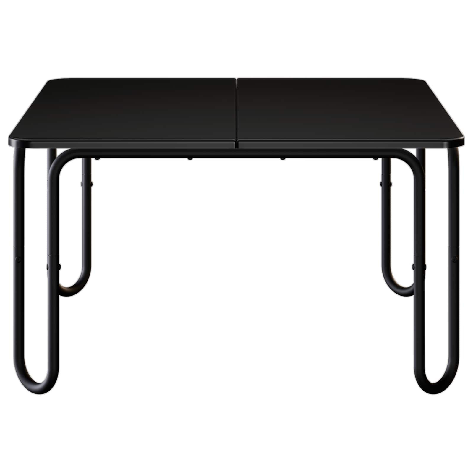 Mesa de centro preto 59 x 59 x 45 cm derivados de madeira