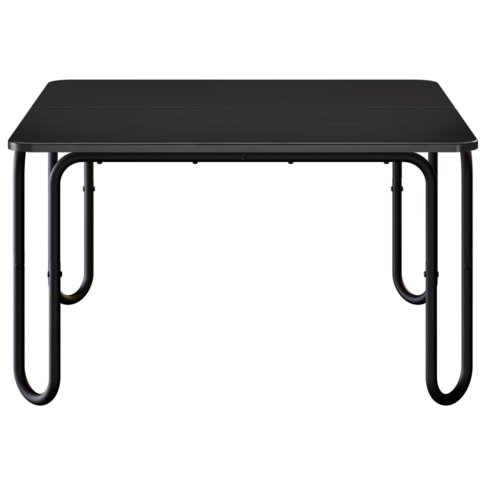 Mesa de centro preto 59 x 59 x 45 cm derivados de madeira
