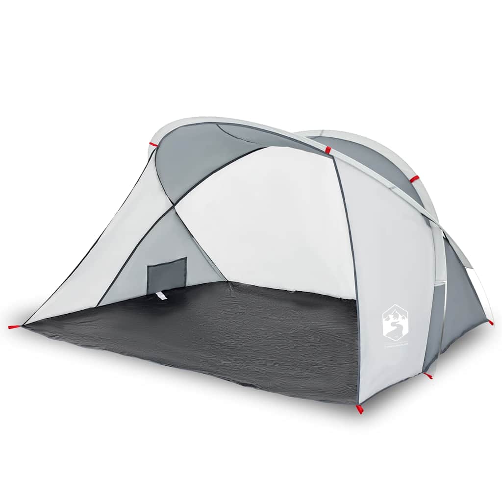 Tenda de praia 2 pessoas pop-up impermeável cinzento