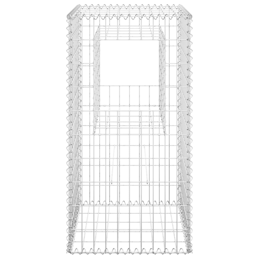 Postes/cestos gabião 2 pcs 50x50x100 cm ferro