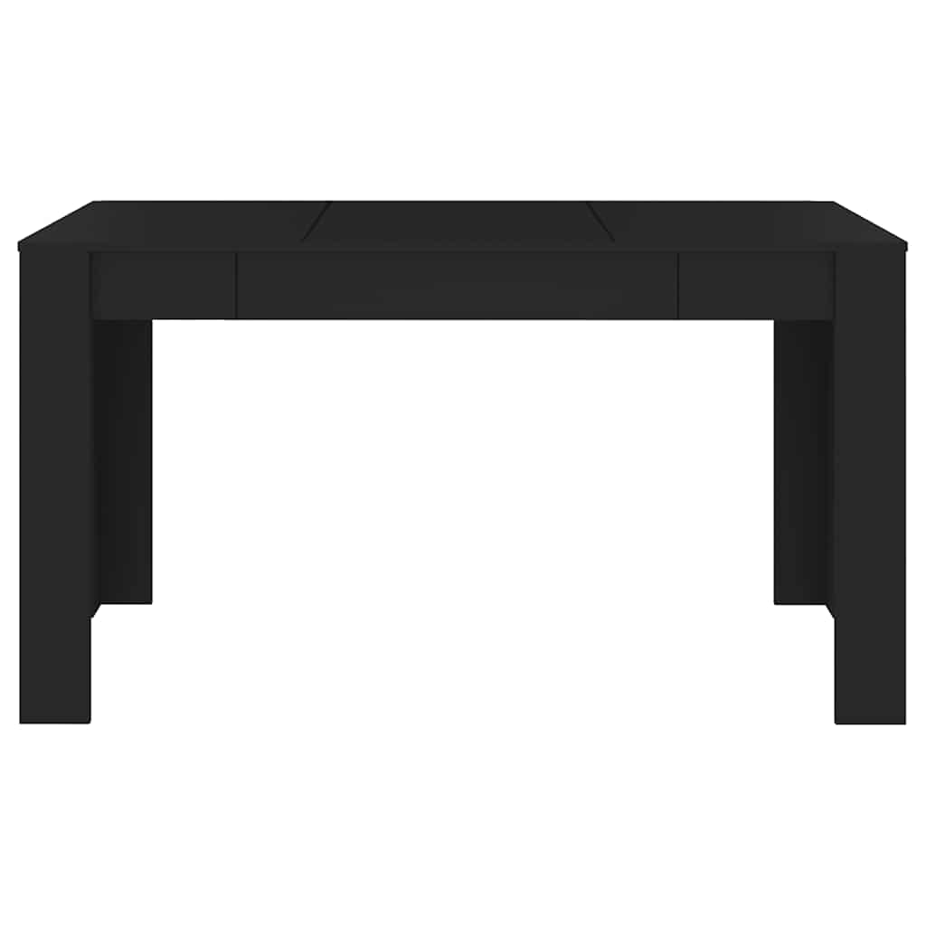 Mesa de jantar 140x74,5x76 cm contraplacado preto