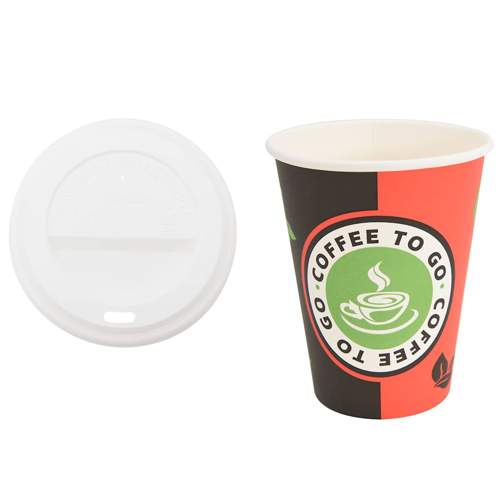 Copos de café de papel com tampas 1000 pcs 4oz 100ml