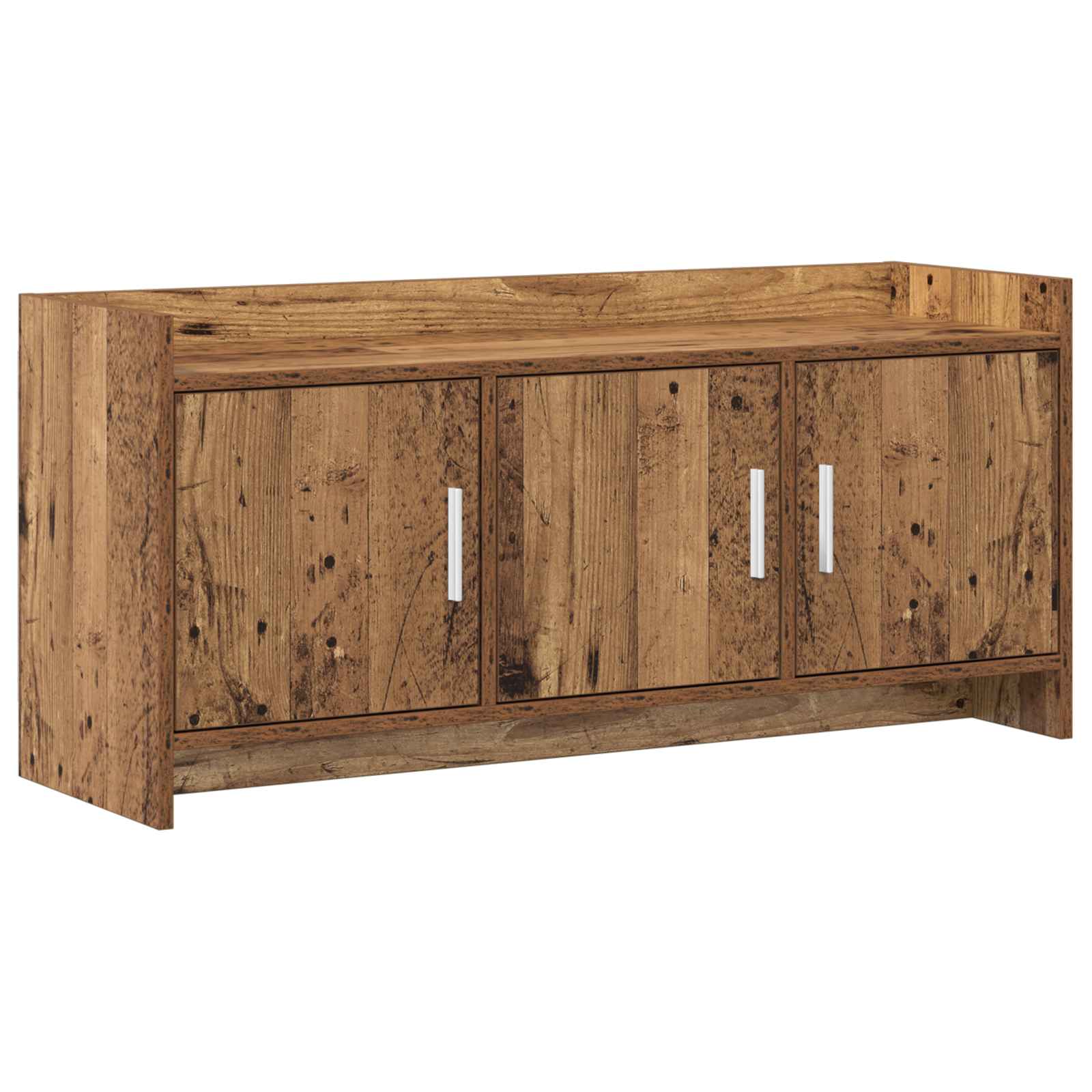 Gabinete para TV 102 x 33 x 47 cm madeira antiga