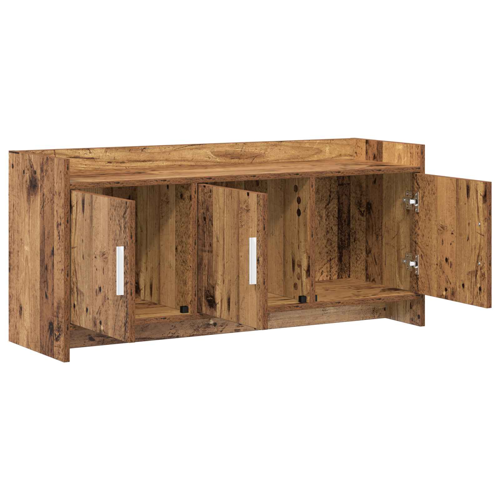 Gabinete para TV 102 x 33 x 47 cm madeira antiga