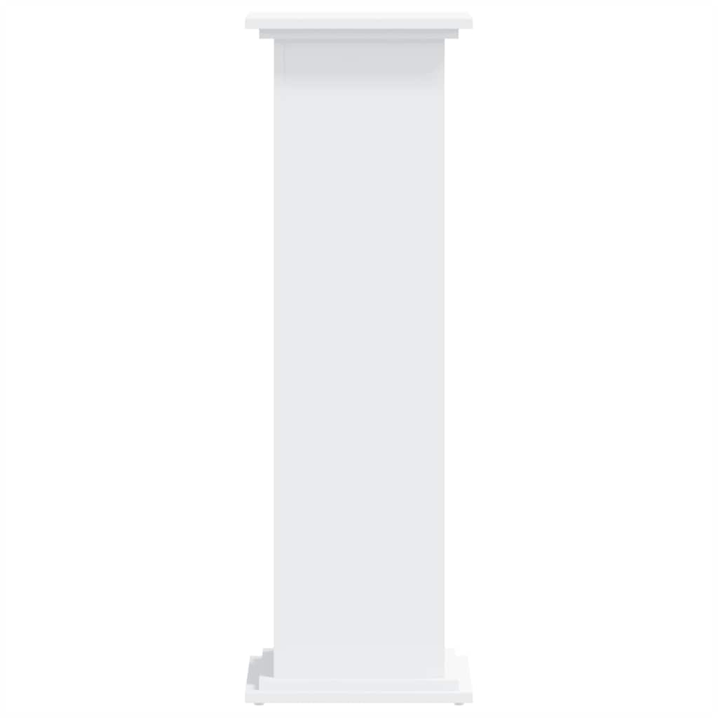 Suporte para plantas 33x33x100 cm derivados de madeira branco